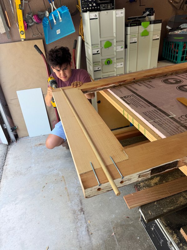 Adding stainless screws.